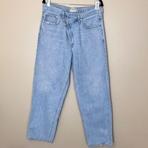 Agolde Criss Cross Relaxed Fit Jeans - Women's Size 31 - Blue